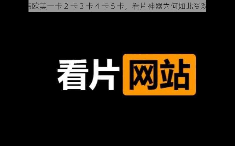 日韩欧美一卡 2 卡 3 卡 4 卡 5 卡，看片神器为何如此受欢迎？